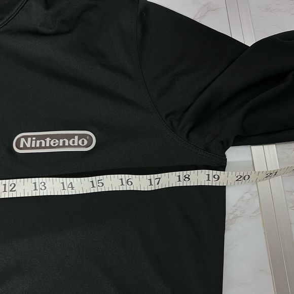Elevate NINTENDO Women’s Medium Black 1/2 Zip Pullover Active Top Rare Game Fan - Picture 11 of 16